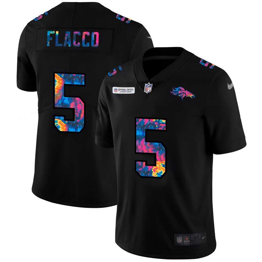 Nike Broncos 5 Joe Flacco Black Vapor Untouchable Fashion Limited Jersey yhua